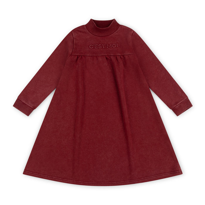dress cest moi high cut - cherry
