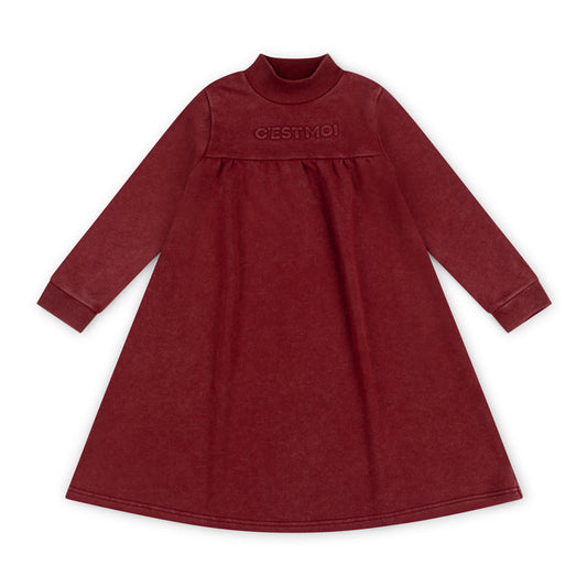 dress cest moi high cut - cherry