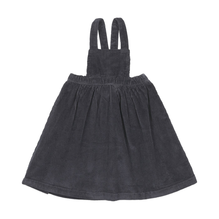 dress corduroy embroidered jumper - navy