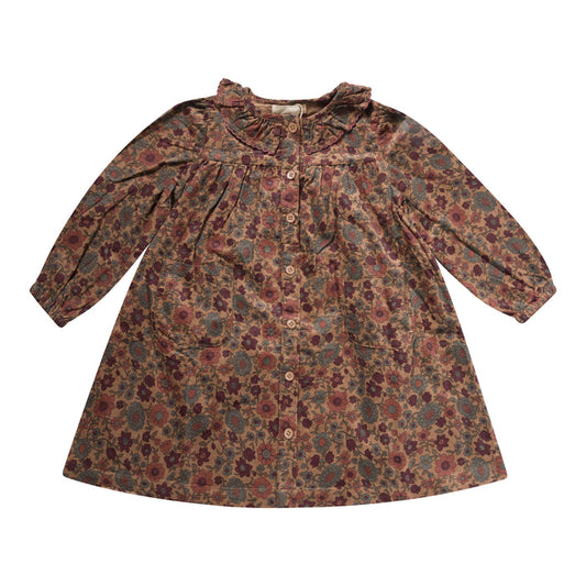 dress corduroy flower print shirt style - floral-16
