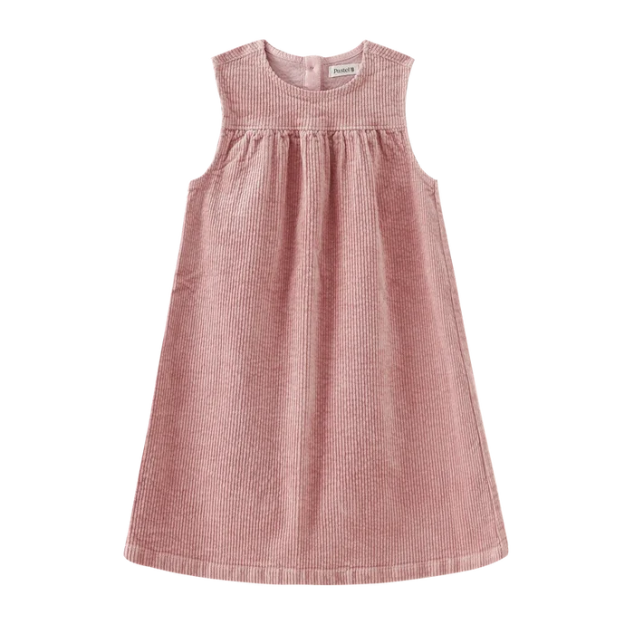 dress corduroy high waisted jumper - pink