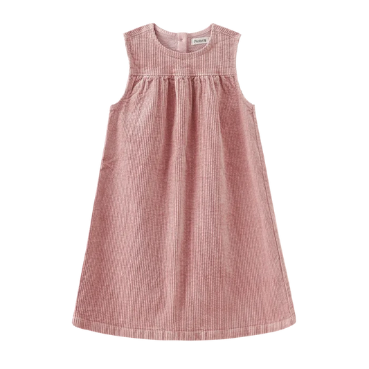 dress corduroy high waisted jumper - pink