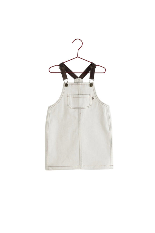 dress denim barrel jumper - off white