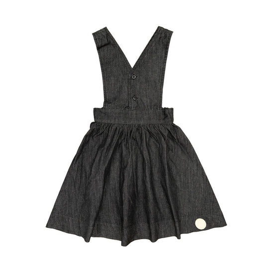 dress denim button jumper - black denim