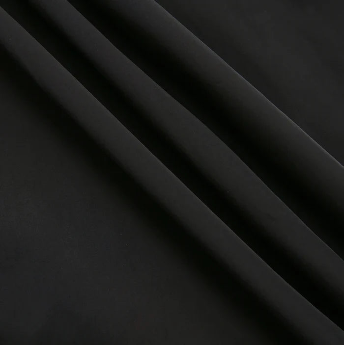 dress maxi knit collared bubble hem - black