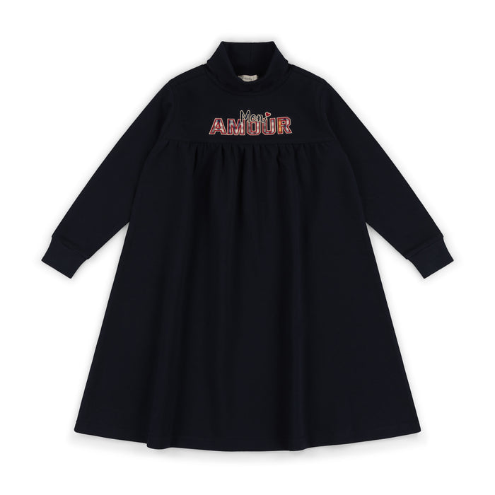 dress mon amour turtleneck - navy