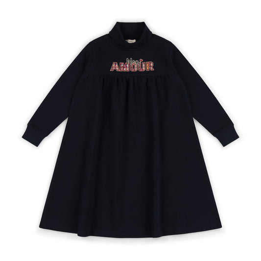 dress mon amour turtleneck - navy