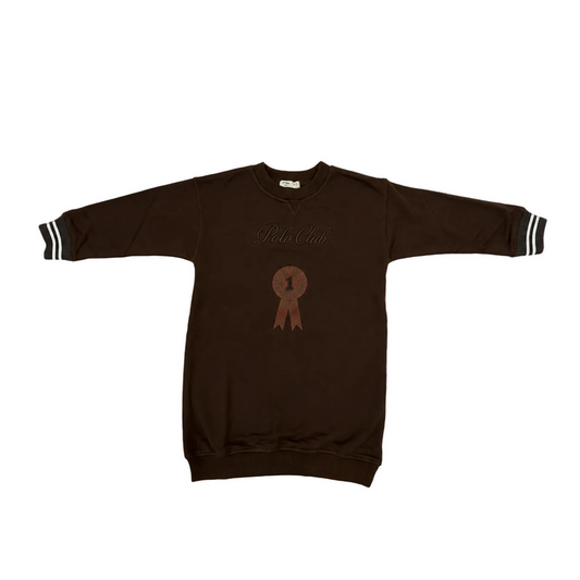 dress polo club sweatshirt style - chocolate