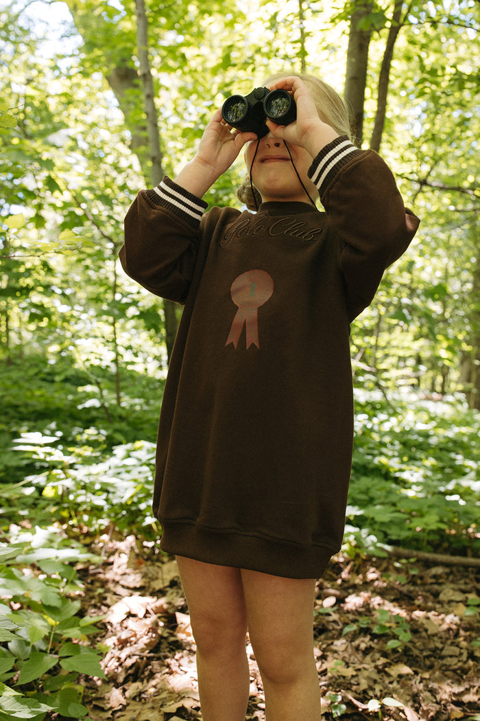 dress polo club sweatshirt style - chocolate