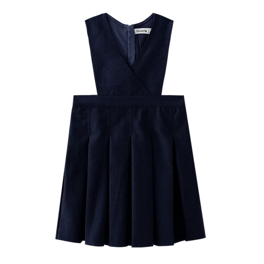 dress v neck jumper - navy