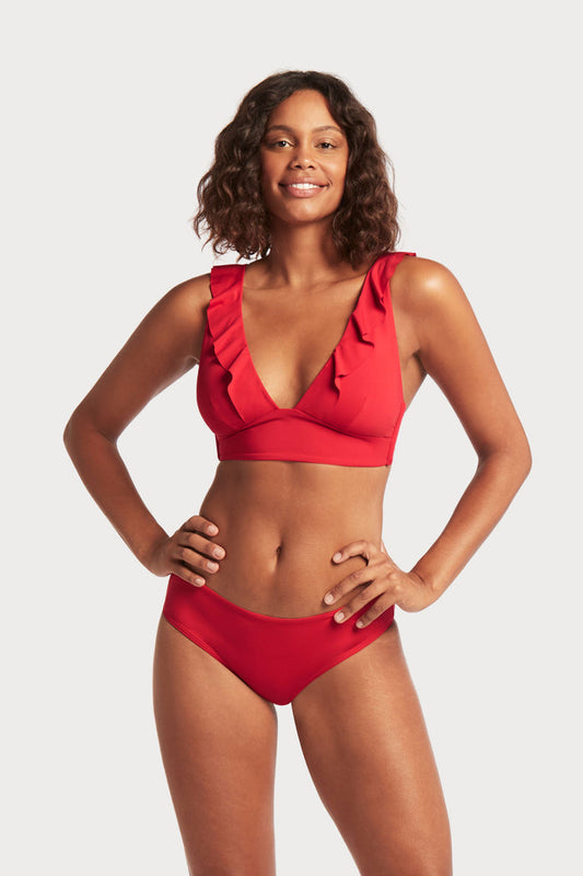 Eco Essentials Frill Bikini Top