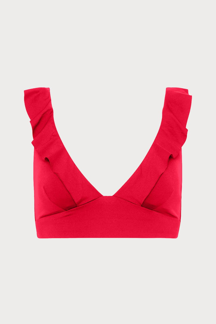 Eco Essentials Frill Bikini Top