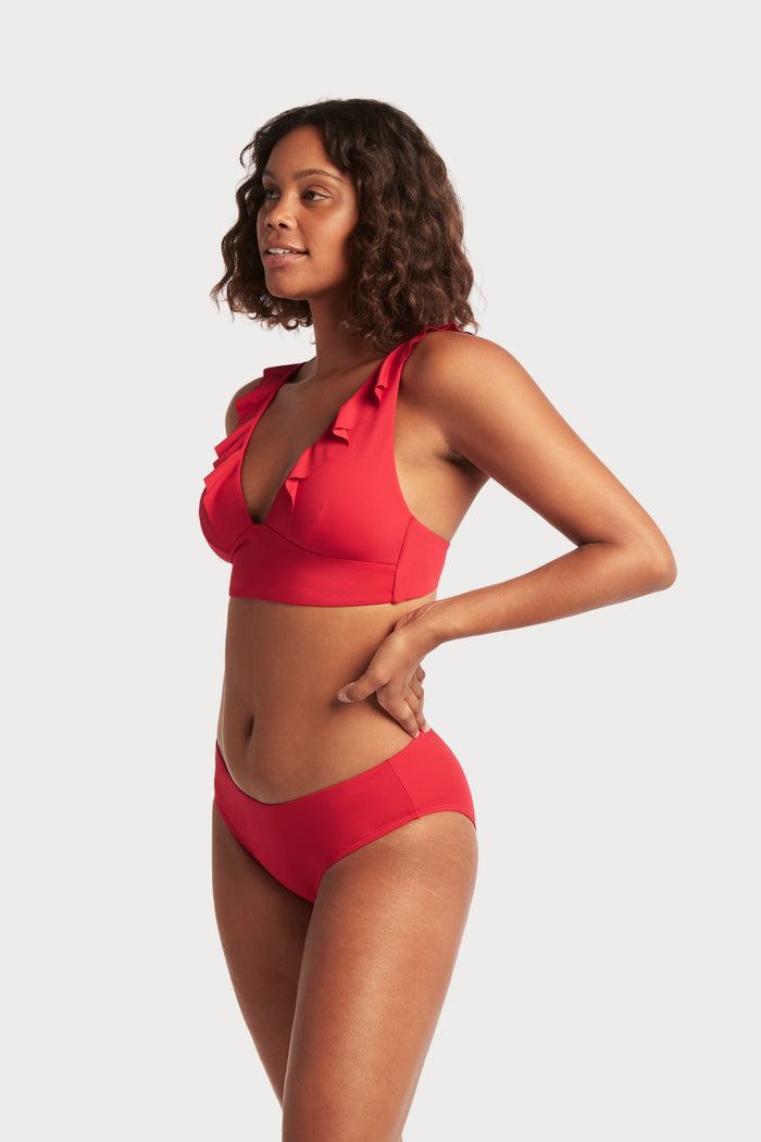 Eco Essentials Frill Bikini Top