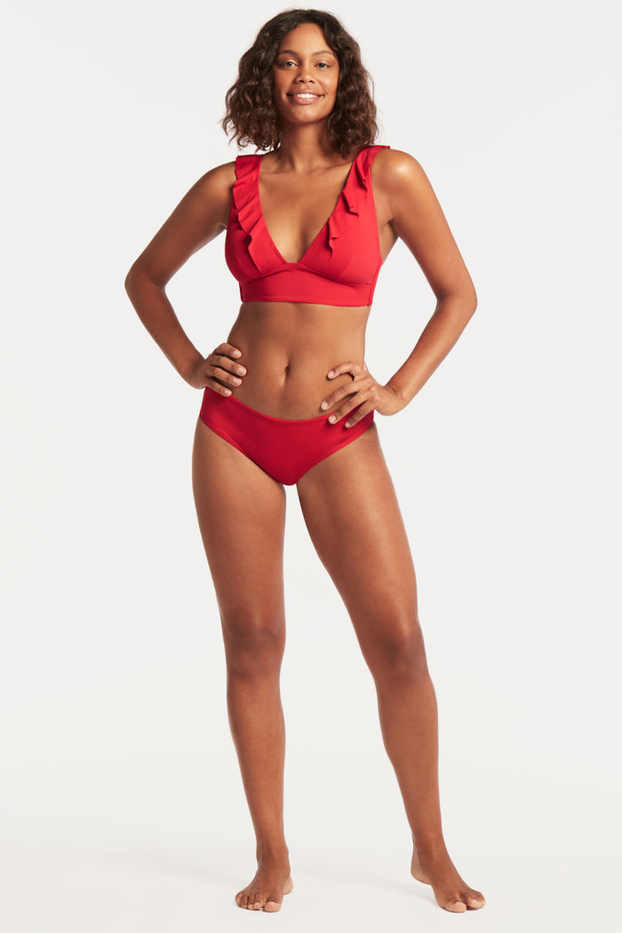 Eco Essentials Frill Bikini Top