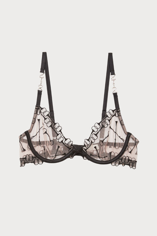Equestrian Embroidery Demi Bra