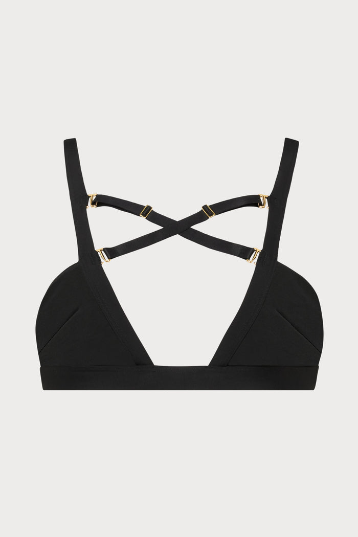 Maison Close Fatale Black Bandeau Bikini Top