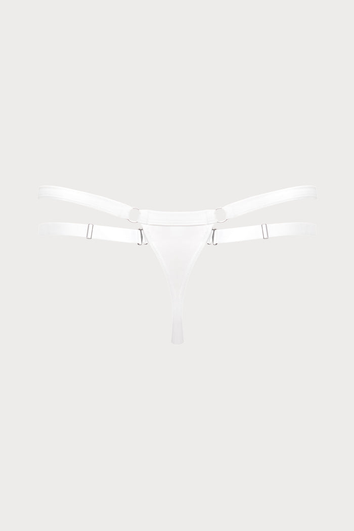 Maison Close Fatale White Thong Bikini Bottom