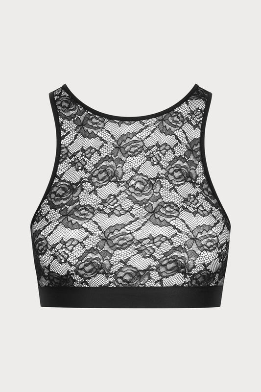 Flashback Lace Bralette Black