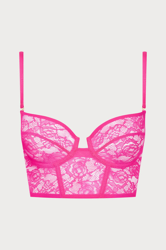 Flashback Lace Bustier Pink