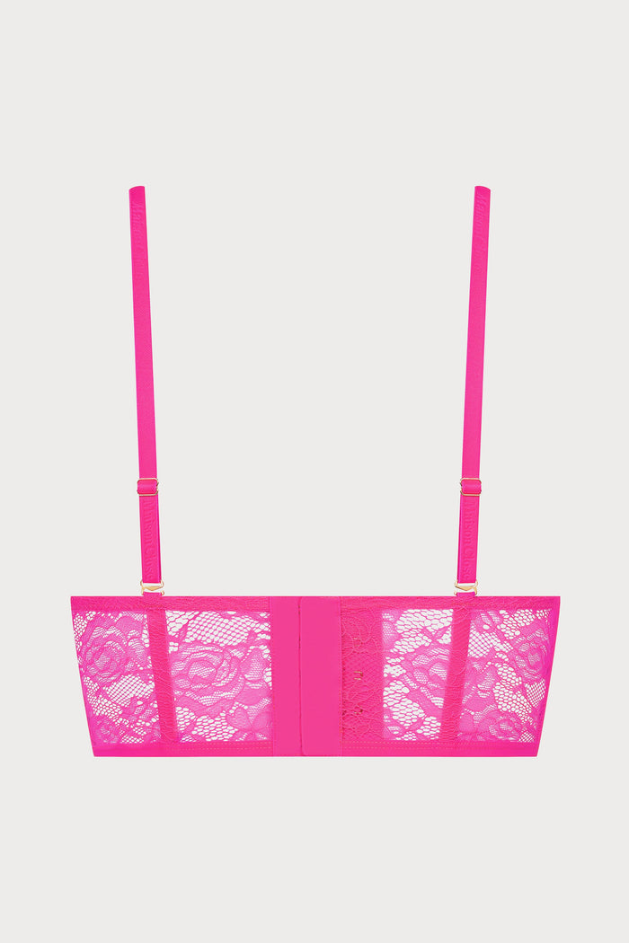 Flashback Lace Bustier Pink