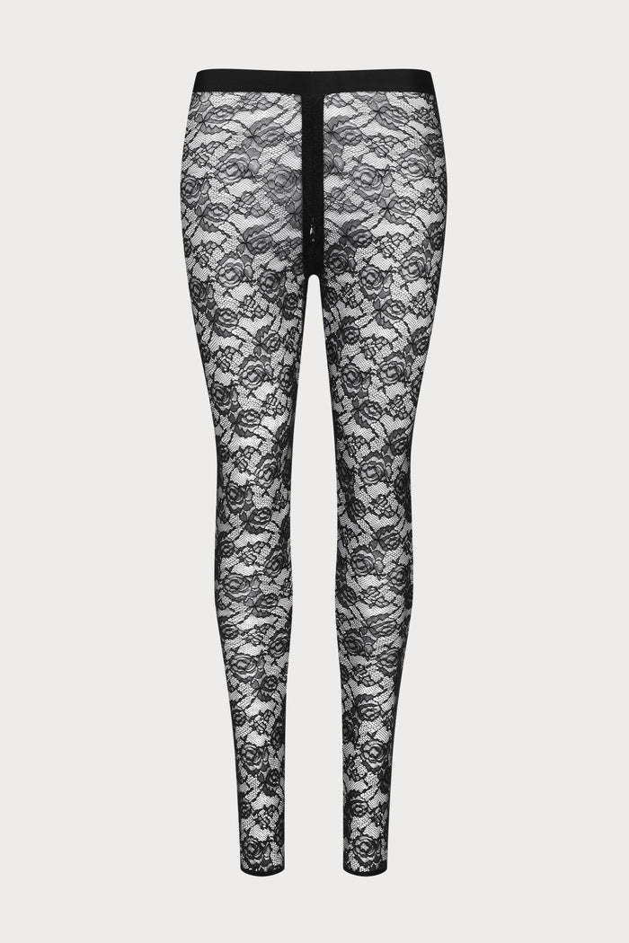 Flashback Lace Leggings with Zip