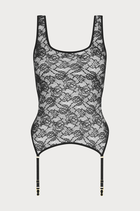 Flashback Lace Tank Top with Suspenders
