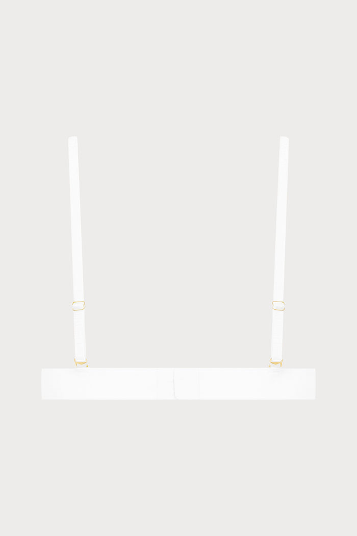 Maison Close Flashback Lace Triangle Bra White