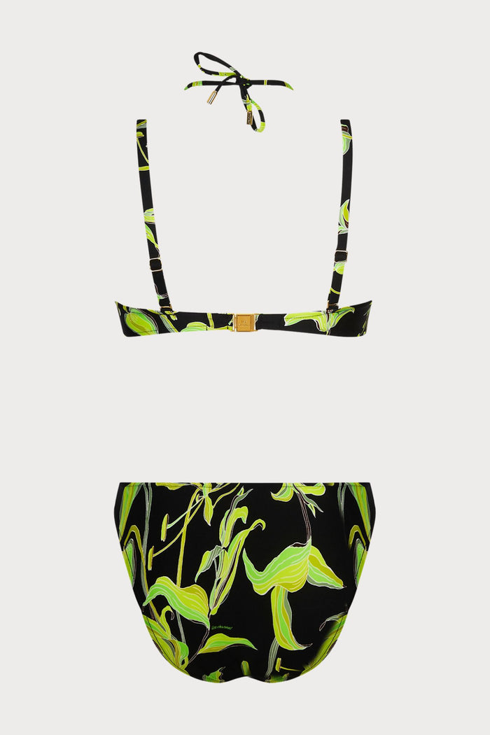 Fleurs de Nuit Strapless Swimsuit