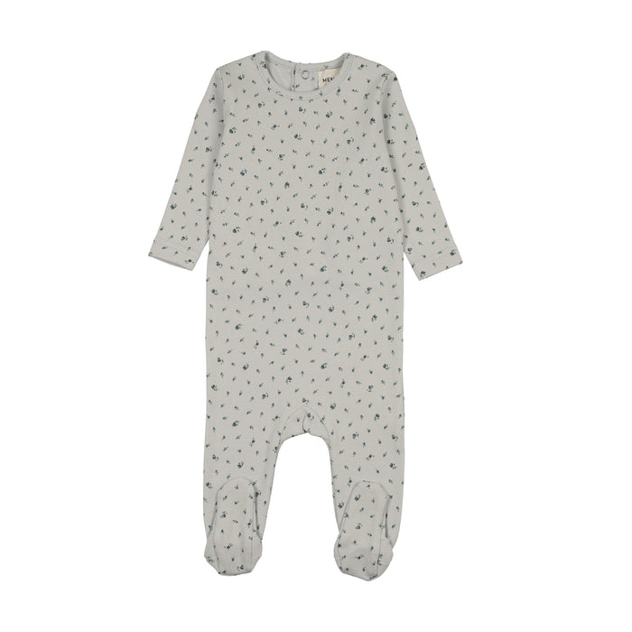 footie floral print - navy