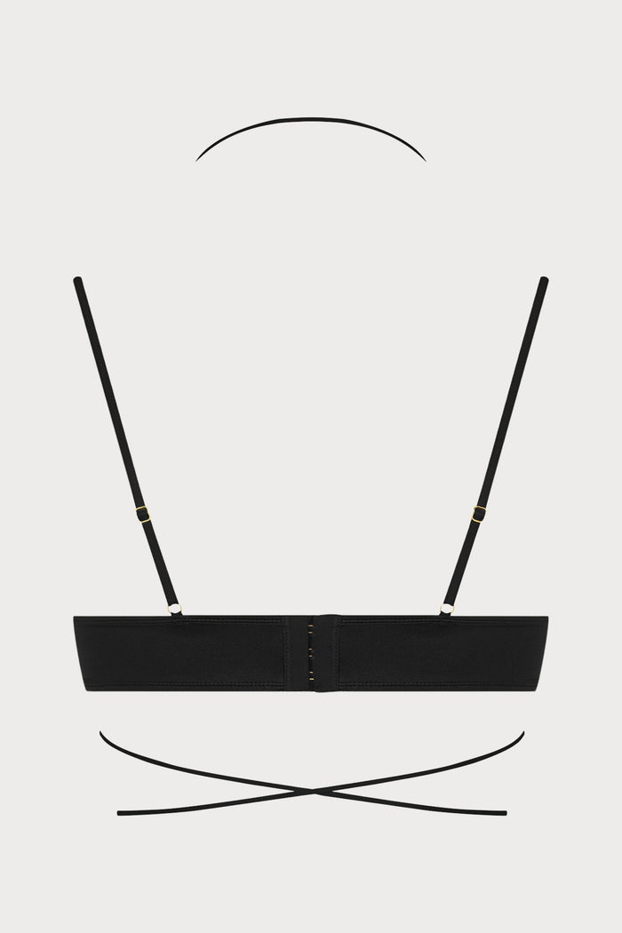 French Kiss Black Balconette Bra