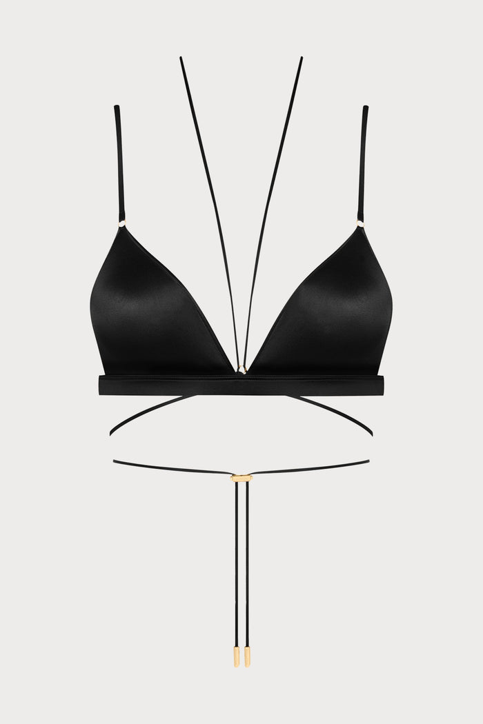 French Kiss Black Triangle Bra