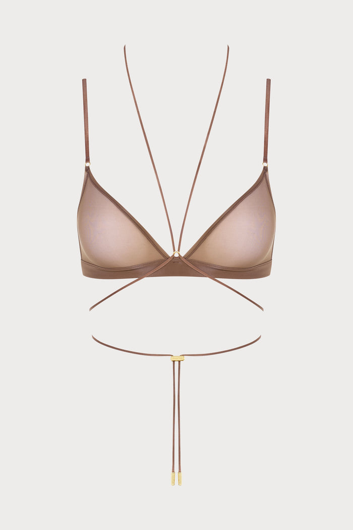 French Kiss Light Mocha Triangle Bra