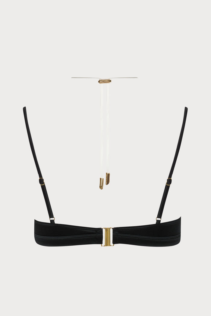 Maison Close Glow Black Bralette Bikini Top