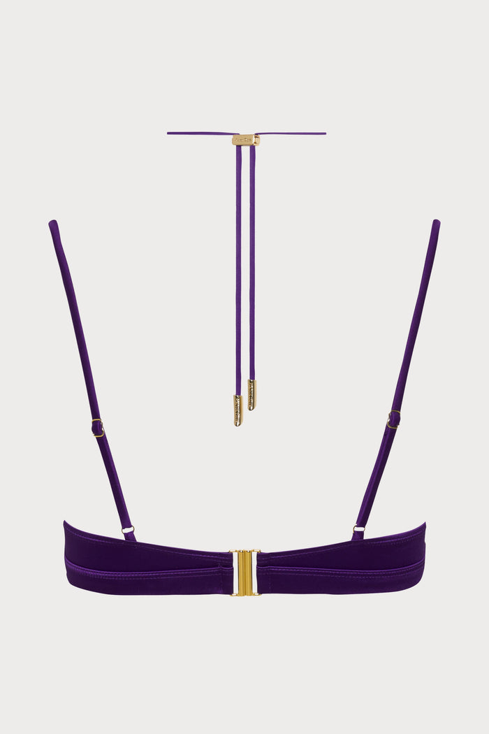 Maison Close Glow Purple Bralette Bikini Top