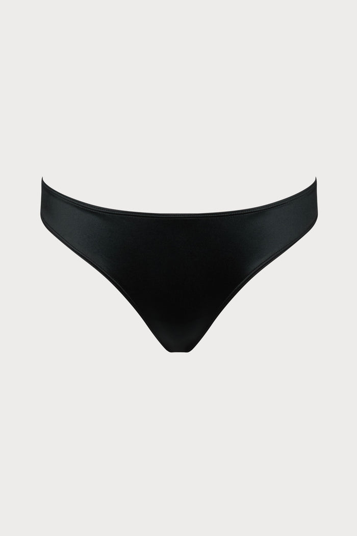 Maison Close Glow Black Tanga Bikini Bottom