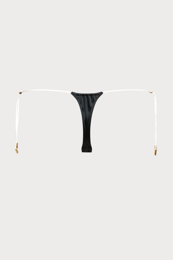 Maison Close Glow Black Thong Bikini Bottom