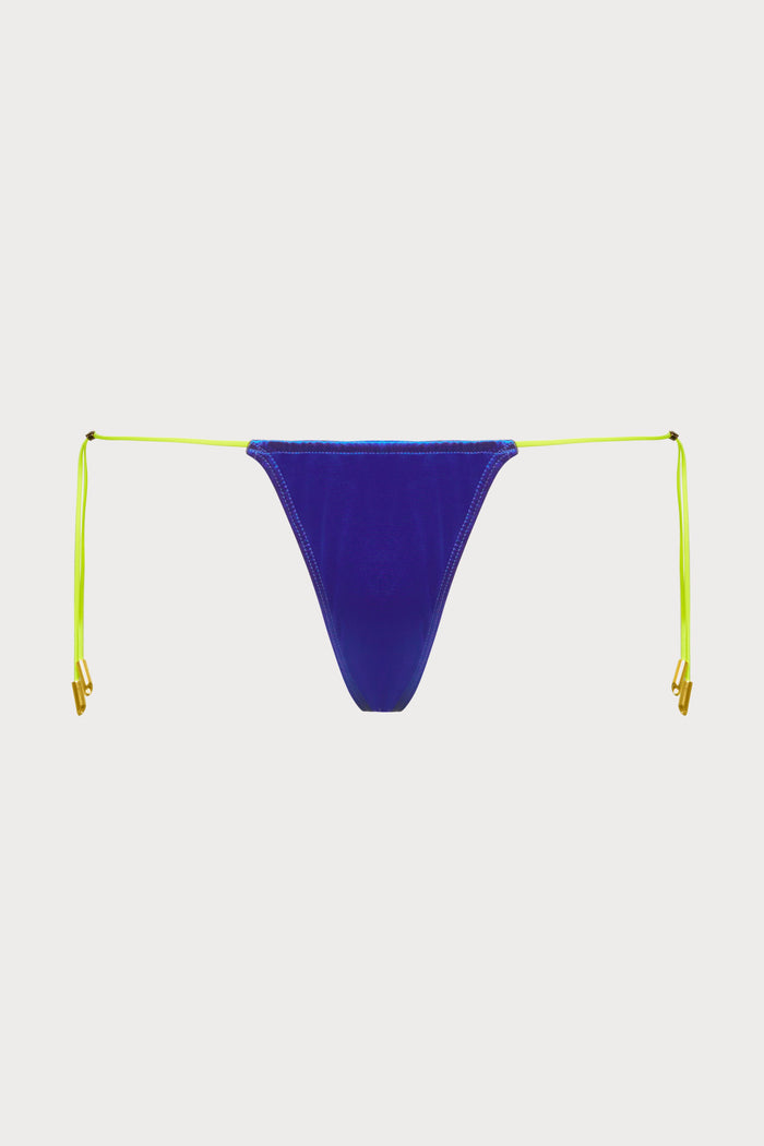 Maison Close Glow Blue Thong Bikini Bottom