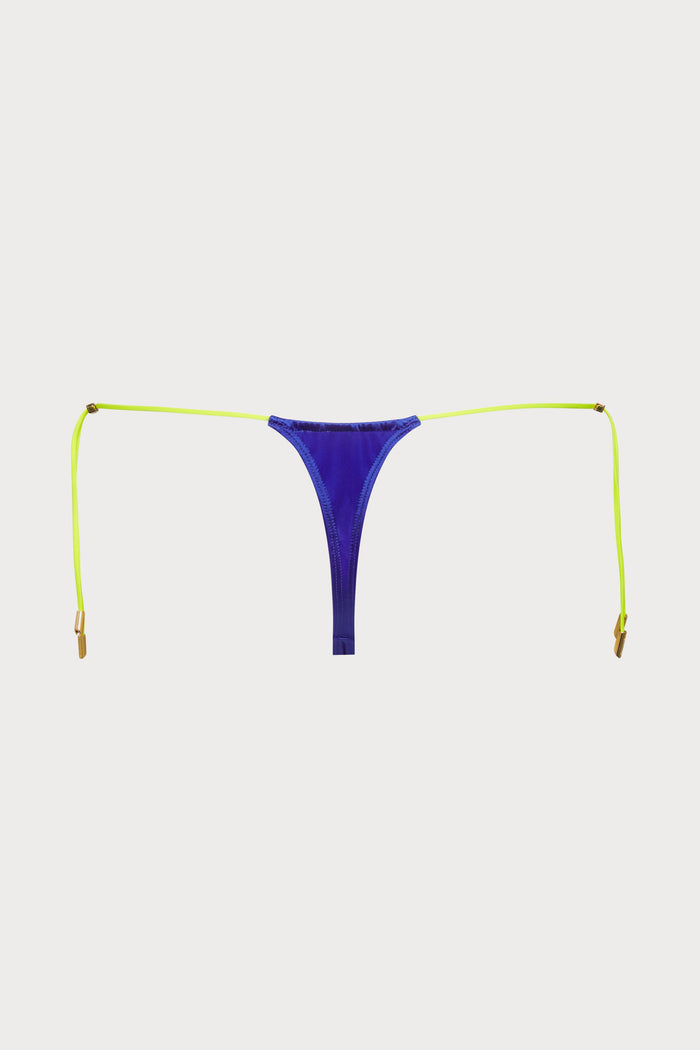 Maison Close Glow Blue Thong Bikini Bottom