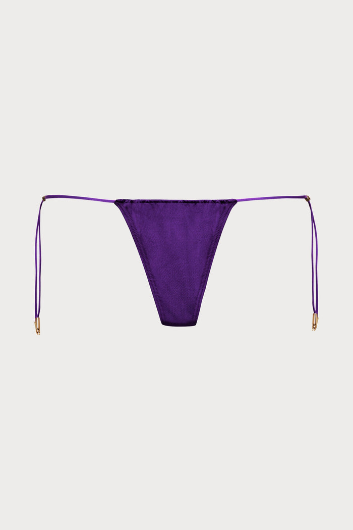 Maison Close Glow Purple Thong Bikini Bottom