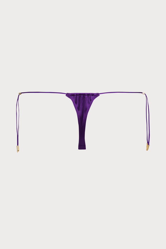 Maison Close Glow Purple Thong Bikini Bottom