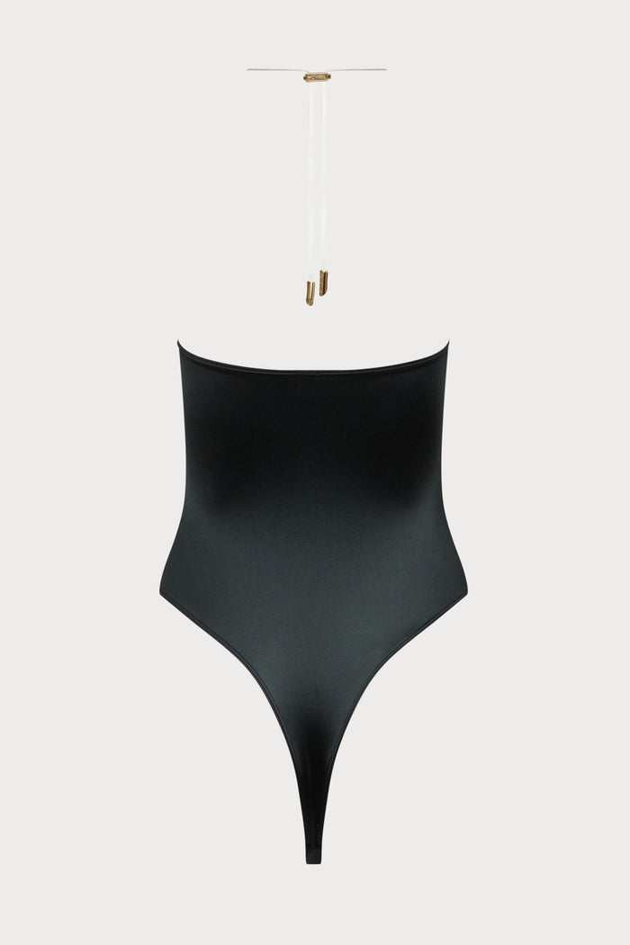 Maison Close Glow Black Thong Swimsuit