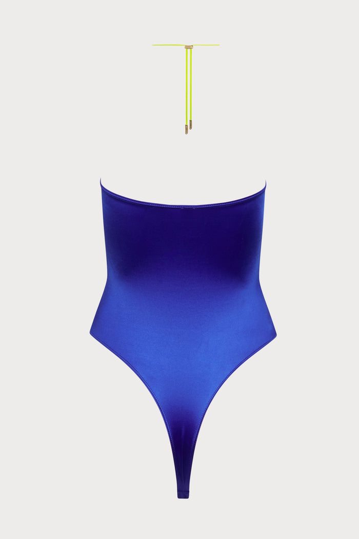 Maison Close Glow Blue Thong Swimsuit