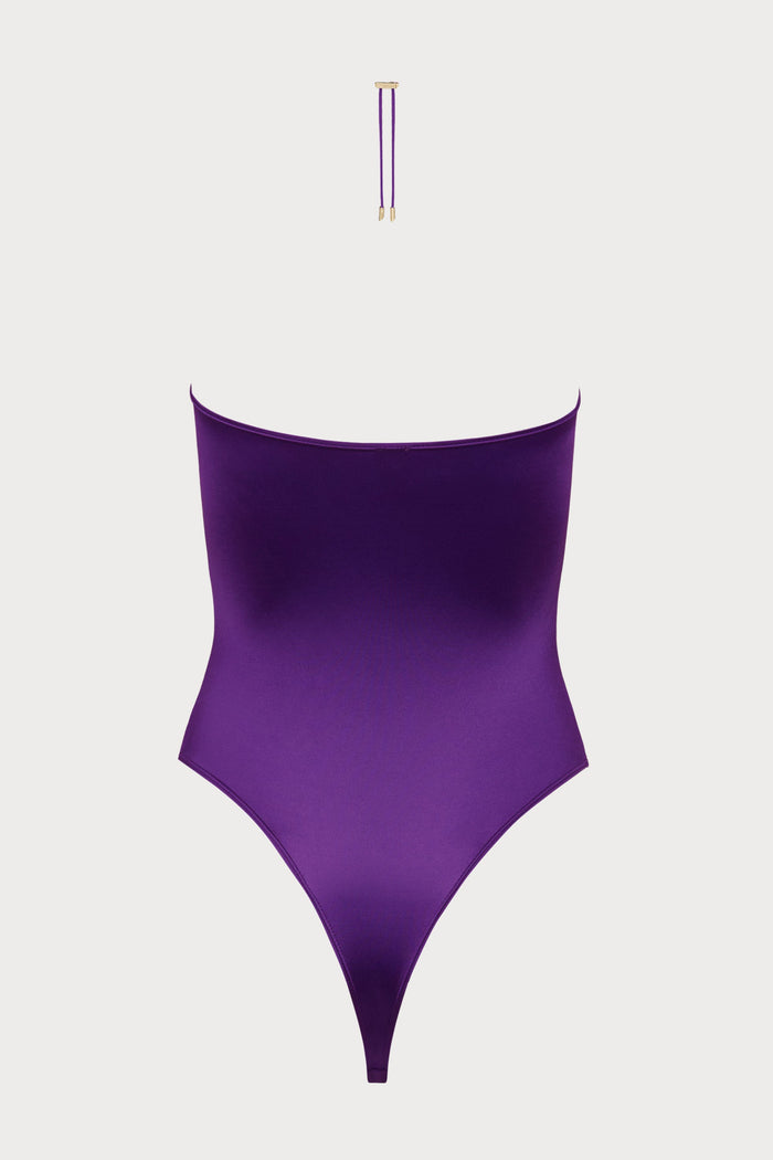 Maison Close Glow Purple Thong Swimsuit