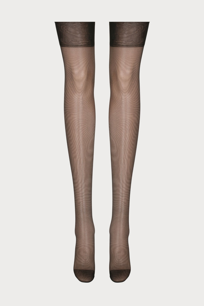 Atelier Amour Insoutenable Légèreté Back Seamed Nylon Stockings Black