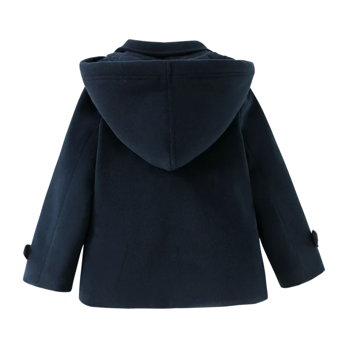 jacket double breasted wool - navy