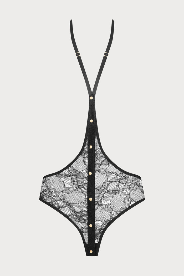 Maison Close Jeux Magnétiques Openable Black Lace Harness Brief