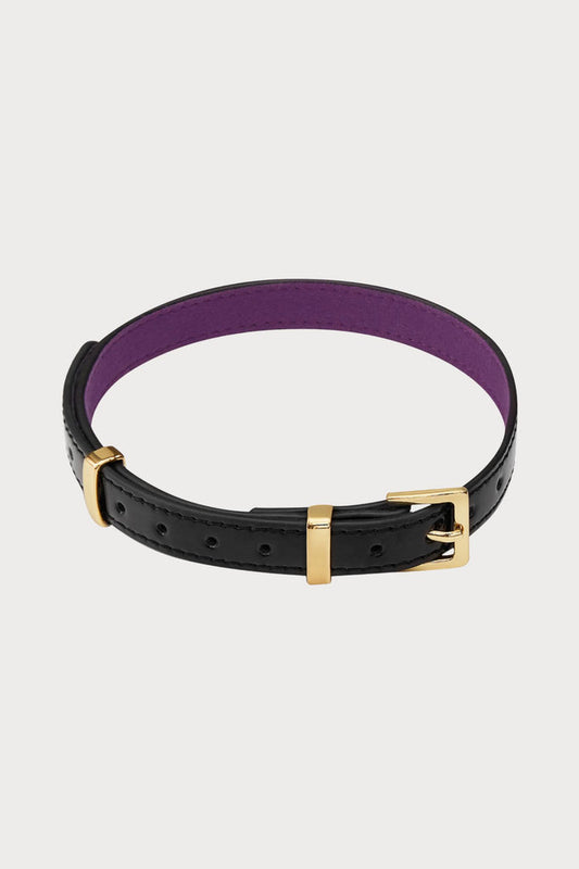 Maison Close La Liaison Choker/Bracelet in Black - Naughty Knickers