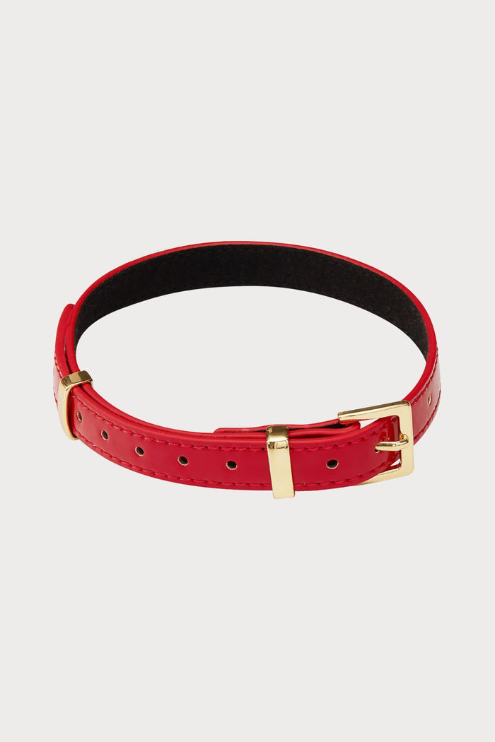 Maison Close La Liaison Choker/Bracelet in Red - Naughty Knickers