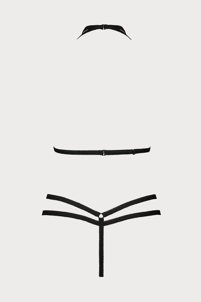 Maison Close Le Petit Secret Black Harness & Thong