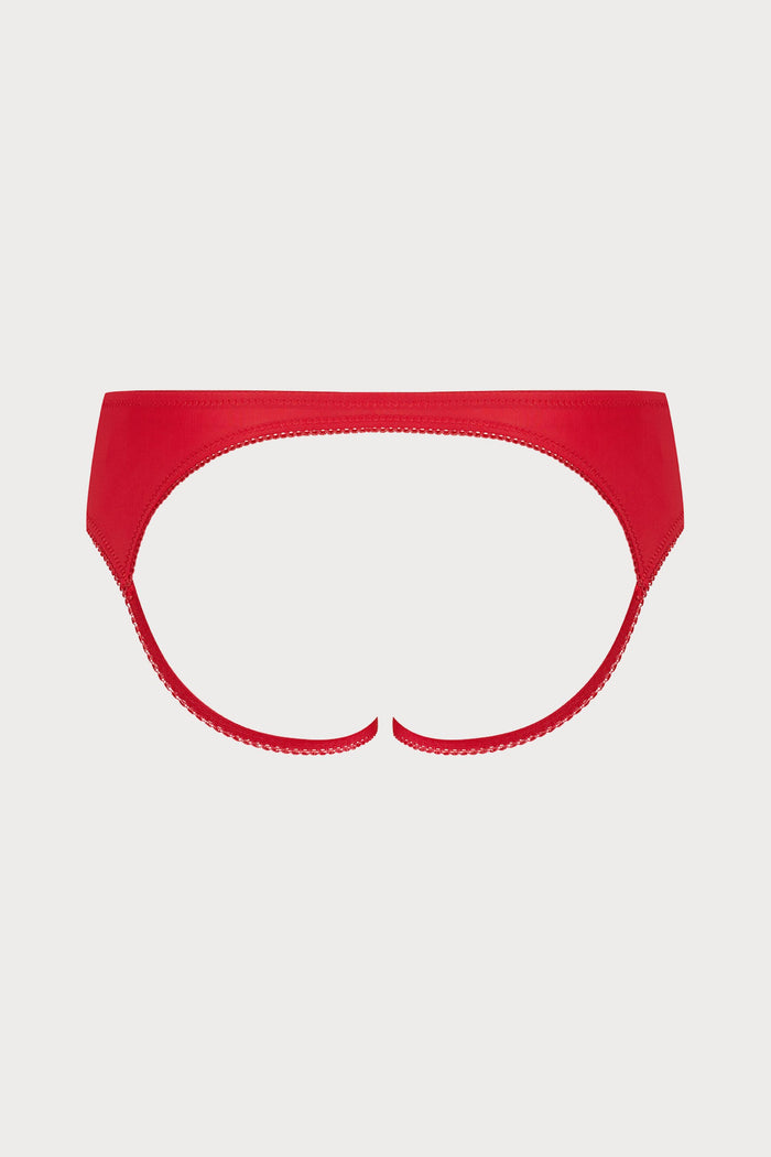 Maison Close Le Petit Secret Open Back Shorty Red